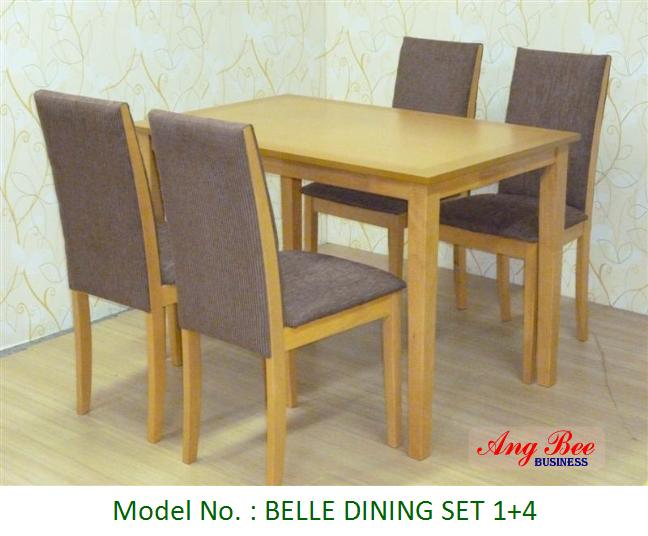 BELLE DINING SET 1+4